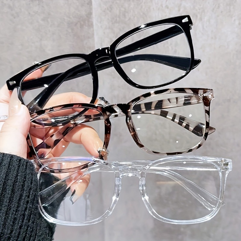 Gaming Glasses Blue - 1/2/3Pcs 남성과 여성을위한 사각형 안티 블루