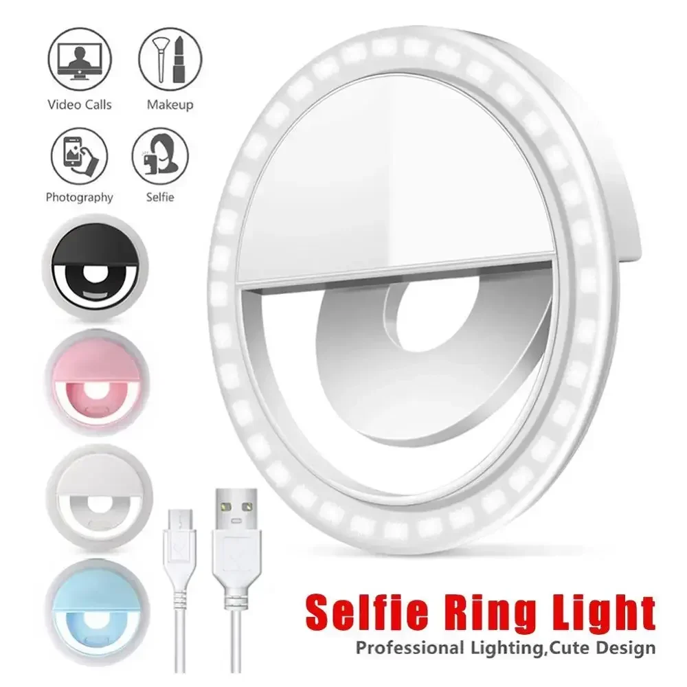 Webcam Ring Light - LED Selfie 링 라이트 휴대 전화