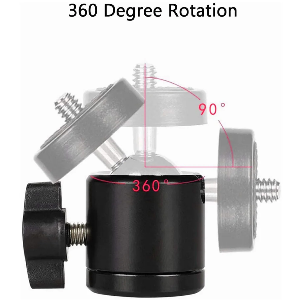 미니 볼 헤드 1/4 나사 360도 회전 알루미늄 삼각 - Webcam Ring Light 리뷰 및 가격