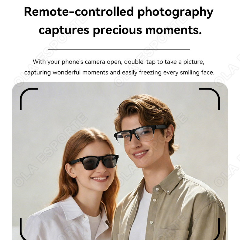 새로운 스마트 안경 V5.3 블루투스 통화 고품질 헤드 - Gaming Glasses Blue 리뷰 및 가격