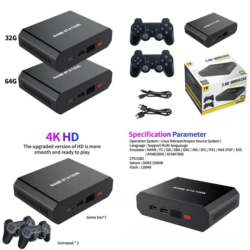 M8plus HD 비디오 게임 콘솔 박스 2.4G 듀얼 - Video Gaming & Esports Usd Acc 리뷰 및 가격