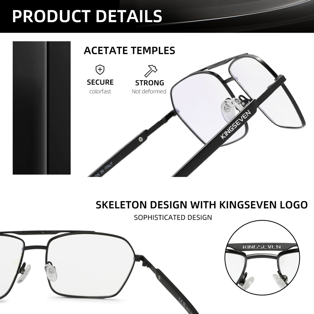 KINGSEVEN 직사각형 안티 블루 레이 안경 남성/ - Gaming Glasses Blue 리뷰 및 가격