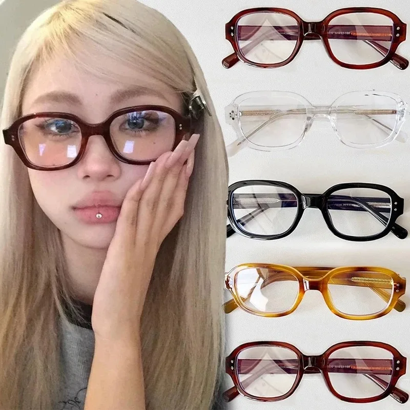 레트로 스퀘어 근시 안경 여성 레드 컴퓨터 독서 안경  - Gaming Glasses Blue 리뷰 및 가격