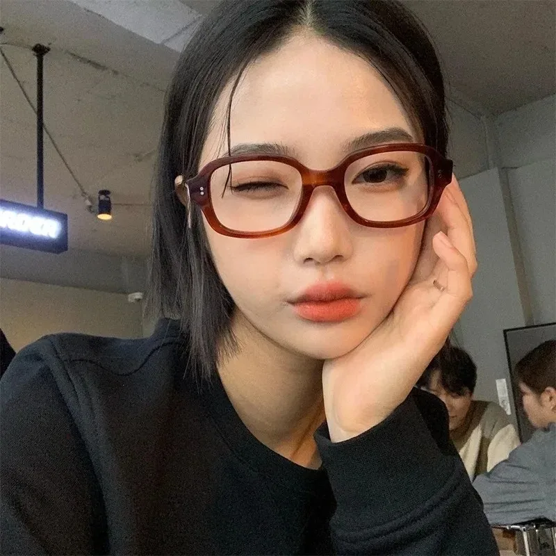 레트로 스퀘어 근시 안경 여성 레드 컴퓨터 독서 안경  - Gaming Glasses Blue 리뷰 및 가격