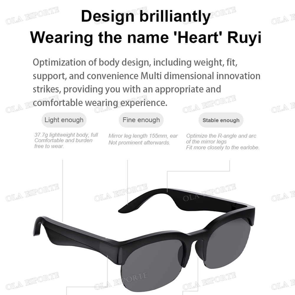 새로운 카메라 컨트롤 스마트 안경 2026 뮤직 선글라 - Gaming Glasses Blue 리뷰 및 가격