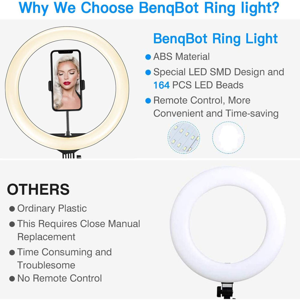 26 33CM 비디오 조명 디밍이 가능한 라이트 Sel - Webcam Ring Light 리뷰 및 가격